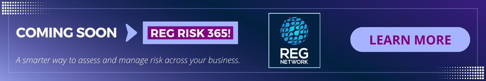 REG risk 365 feature coming soon banner promo